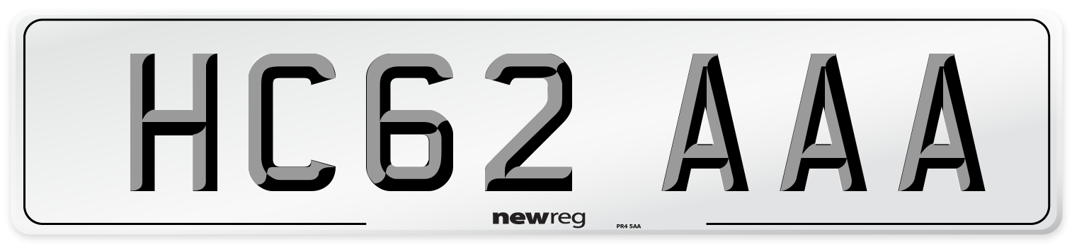 HC62 AAA Number Plate from New Reg